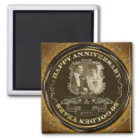 Vintage 50th Anniversary ID195 Magnet