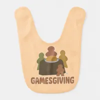 Games Giving Cute Thanksgiving Boardgame Fun  Baby Bib