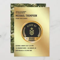 Army/Military themed Graduation Party Invitation