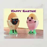 Easter Egg Holders Postcard