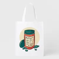 Atheist Religion Pills  Grocery Bag