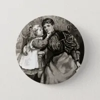 Vintage Mother and Daughter Button