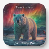 A Merry Festive Christmas Holiday  Paper Plates