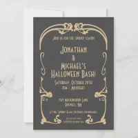 Moody Vintage Halloween Party Invitation