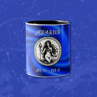 Zodiac Blue Galaxy Aquarius Mug