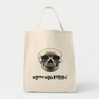 Happy Halloween Skull Tote Bag