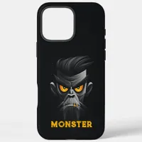 Angry Monster Black iPhone 16 Pro Max Case