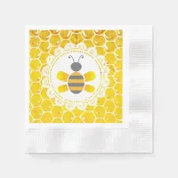 Honey Bee Bumblebee Themed Baby Shower Napkins