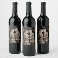 Bride & Groom Wedding Personalized  Wine Label