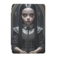 Little Gothic Girl Haunting Ai Art Halloween iPad Mini Cover
