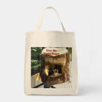 Sugar Glider in Furry Tree Truck Hanging Bed Tote Bag