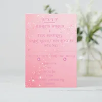 Elegant Sparkle Wedding  RSVP Card