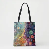 Beautiful Whimsical Colorful Back to School  Tote Bag