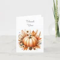 Fall Little Pumpkin Thank You Note Card