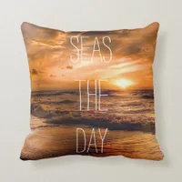 Seas The Day Throw Pillow