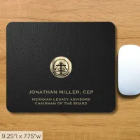 Custom Logo Leather Print Mouse Pad