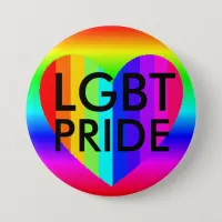 LGBT 'Pride" Rainbow Colors Button