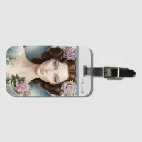 Vintage Inspired Winged Fairy  Luggage Tag