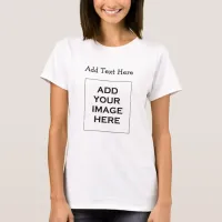 Add a Picture or Business Logo and your own text T-Shirt