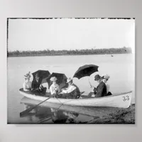 Vintage Photo Out on The Lake Poster