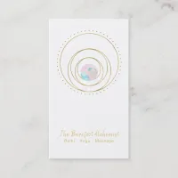 *~*  Gold Geometric Mandala Sacred Geometry Boho Business Card