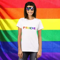 Rainbow Colored Pride Word T-Shirt