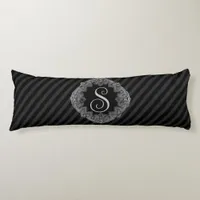 Elegant, Monogram Initial Body Pillow