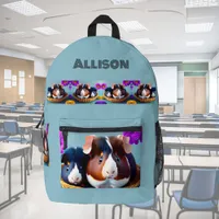 Fun and cute guinea pigs, custom  printed backpack