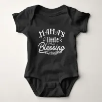 Mama's Little Blessing Typography  Baby Bodysuit