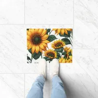 Bright Sunflowers Doormat