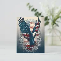 American Eagle In Flight Postcard