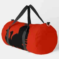 Silhouette of Turkeys Duffle Bag