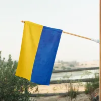 Double Sided US and Ukraine Flag