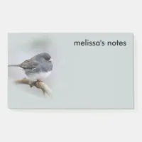 Slate-Colored Dark-Eyed Junco on the Pear Tree Post-it Notes