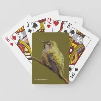 Anna's Hummingbird on the Scarlet Trumpetvine Playing Cards