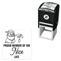 Proud Member of the Nice List Christmas Gift Kids Self-inking Stamp