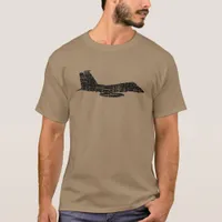 Military Fighter Jet Phonetic Alphabet T-Shirt