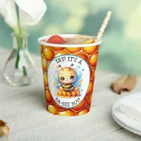 Honey bee themed Boy's Baby Shower  Paper Cups