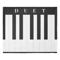 Piano Keyboard Duet  Duvet Cover