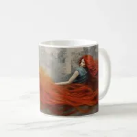Hair in Waves painting Coffee Mug