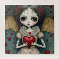 Adorable Gothic Valentine Doll Jigsaw Puzzle