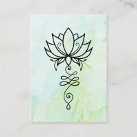 *~* Lotus Yoga Nirvana Sacred Geometry Floral Business Card