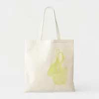 Simple Minimal Yellow Easter Bunny  Tote Bag