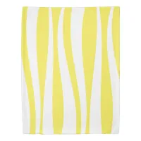 Yellow White Waves Cabana Stripe Duvet Cover