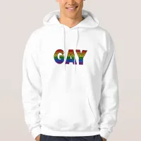 GAY Flower Pride Colors Hoodie