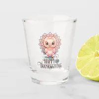 Cute Thanksgiving Turkey Shot Glass