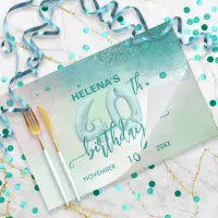 Elegant Foil Balloons 40th Birthday Paper Placemat