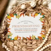 Friendsgiving Feast Thanksgiving Dinner Invitation