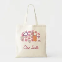 Personalized Retro Art Caravan Owners Canvas Bags