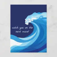 Blue Waves Postcard